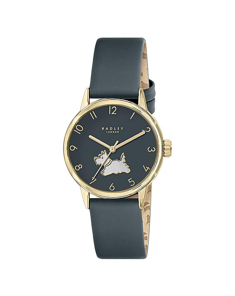 New In - Radley Gold Plated Blue Leather Watch