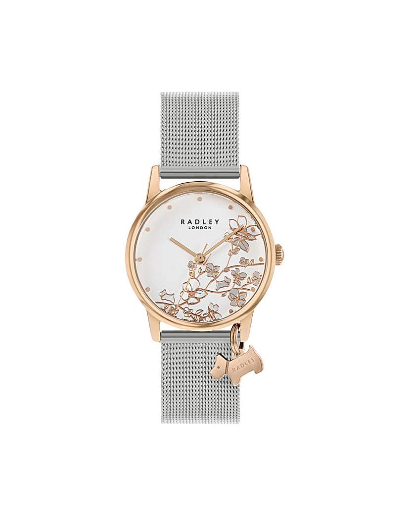 New In - Radley Silver Mesh Trailing Flower Watch