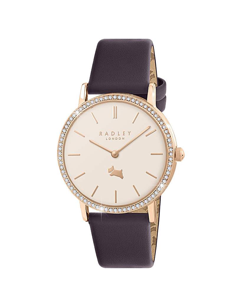 New In - Radley Gold Plated Purple Leather Watch