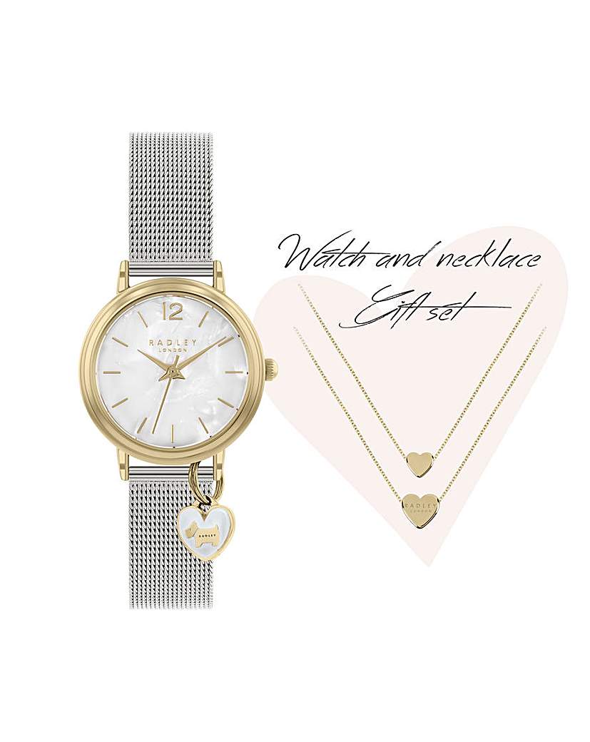 New In - Radley Silver Watch & Necklace Set