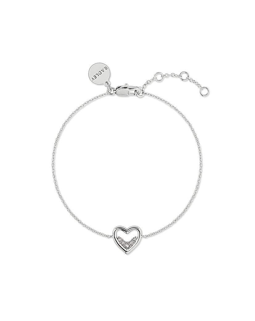 Radley Silver Plated Heart Bracelet
