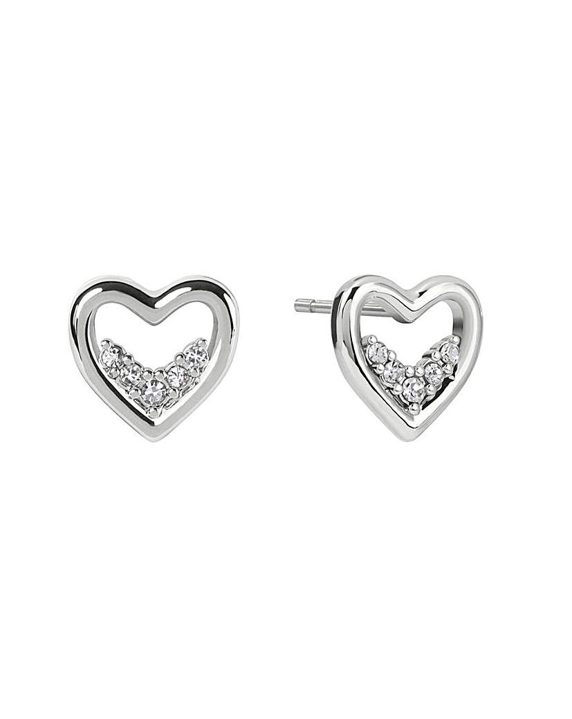 New In - Radley Silver Plated Open Heart Earrings