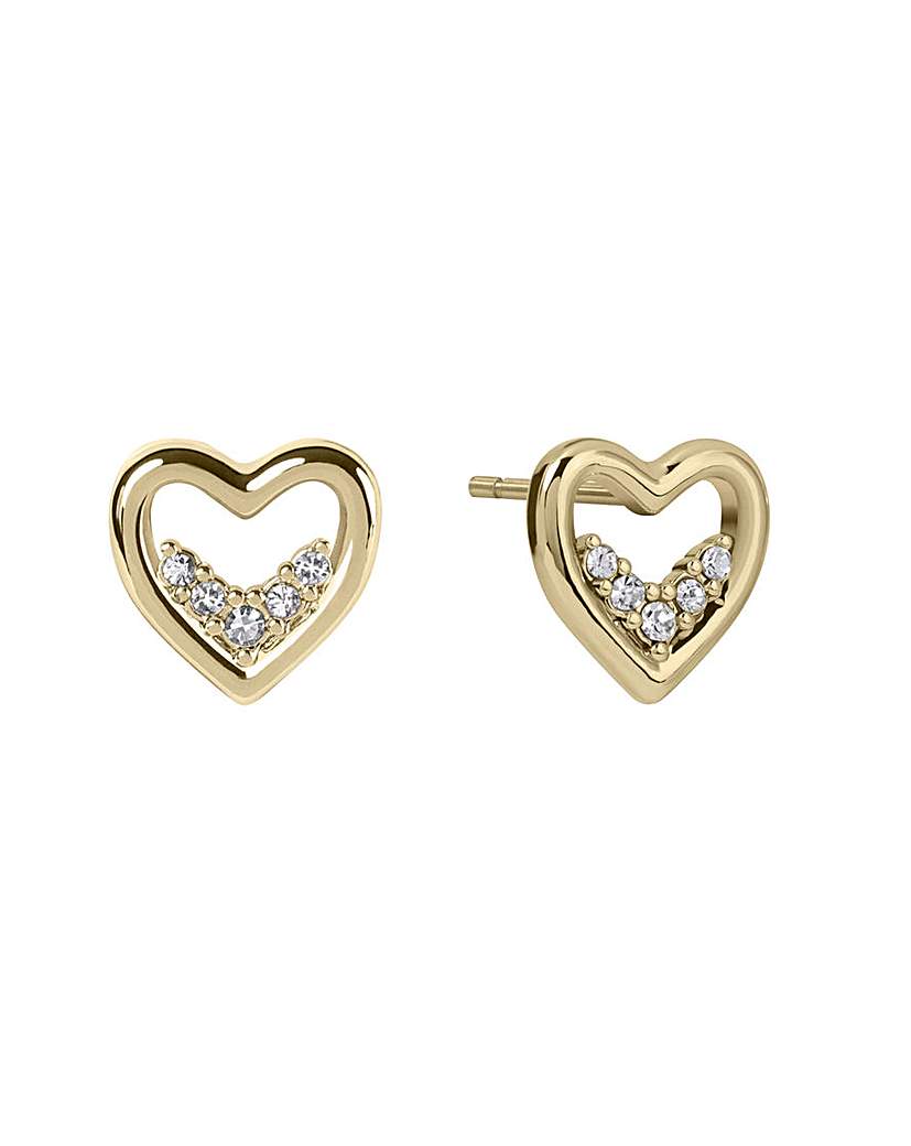 New In - Radley 18ct Gold Plated Heart Earrings