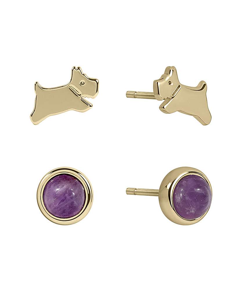 New In - Radley 18ct Gold Plated Earrings