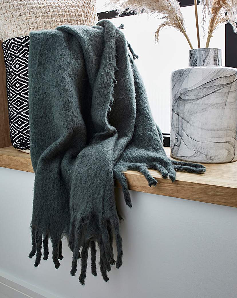 Mohair Effect Throw