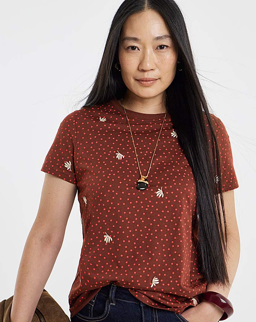 Spot Embriodered T-Shirt