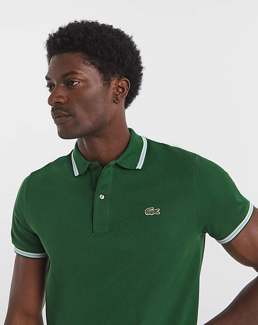 New In - Lacoste Short Sleeve Tipped Polo