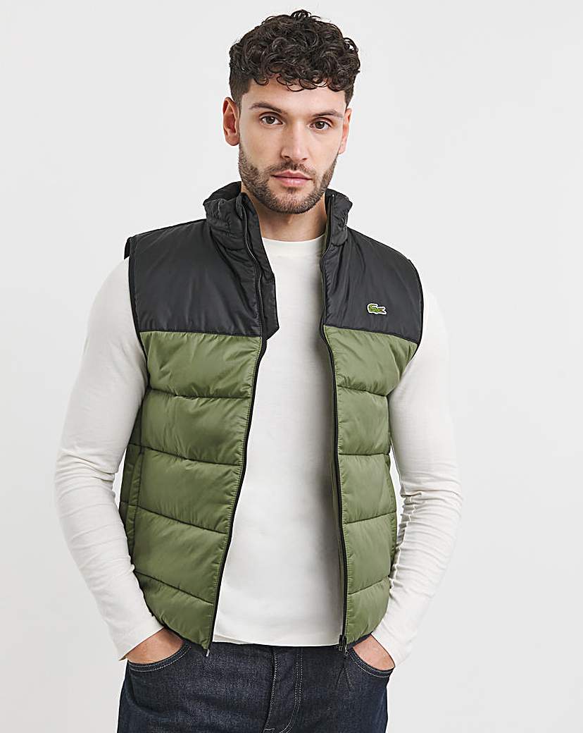 Lacoste Khaki Insulated Padded Gilet