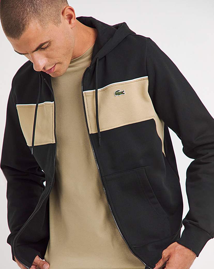 Lacoste Full Zip Colourblock Hoodie