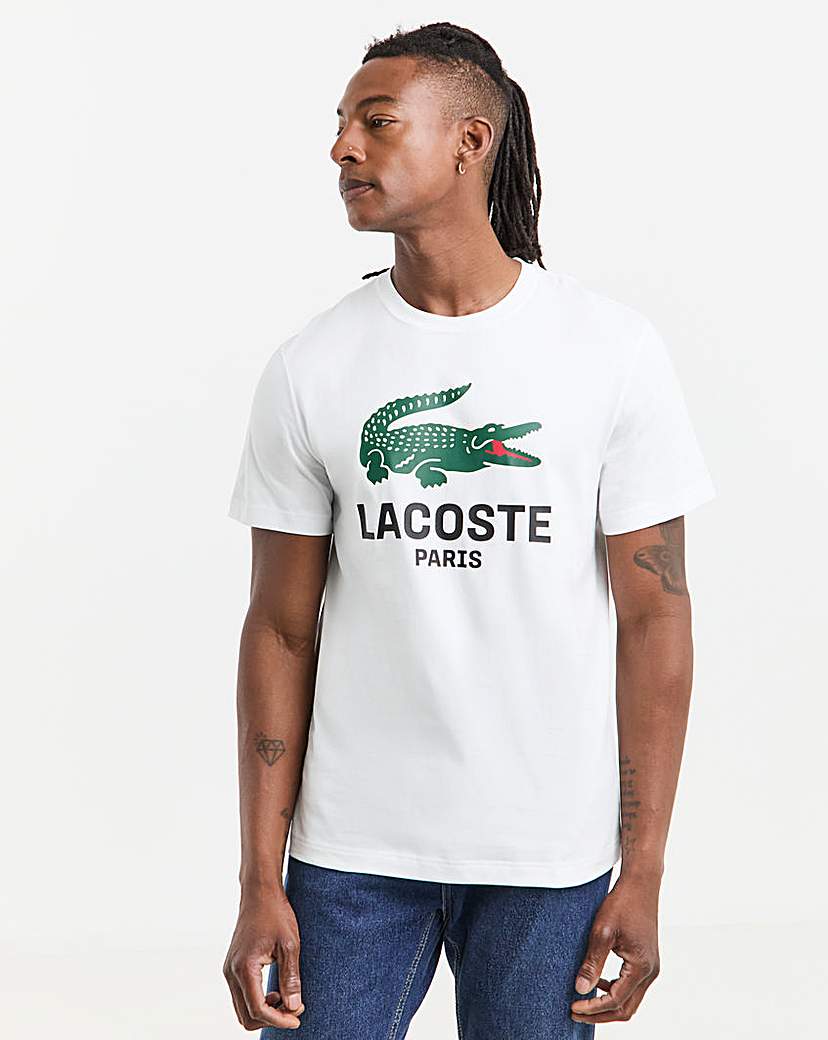 New In - Lacoste Large Croc Logo T-Shirt