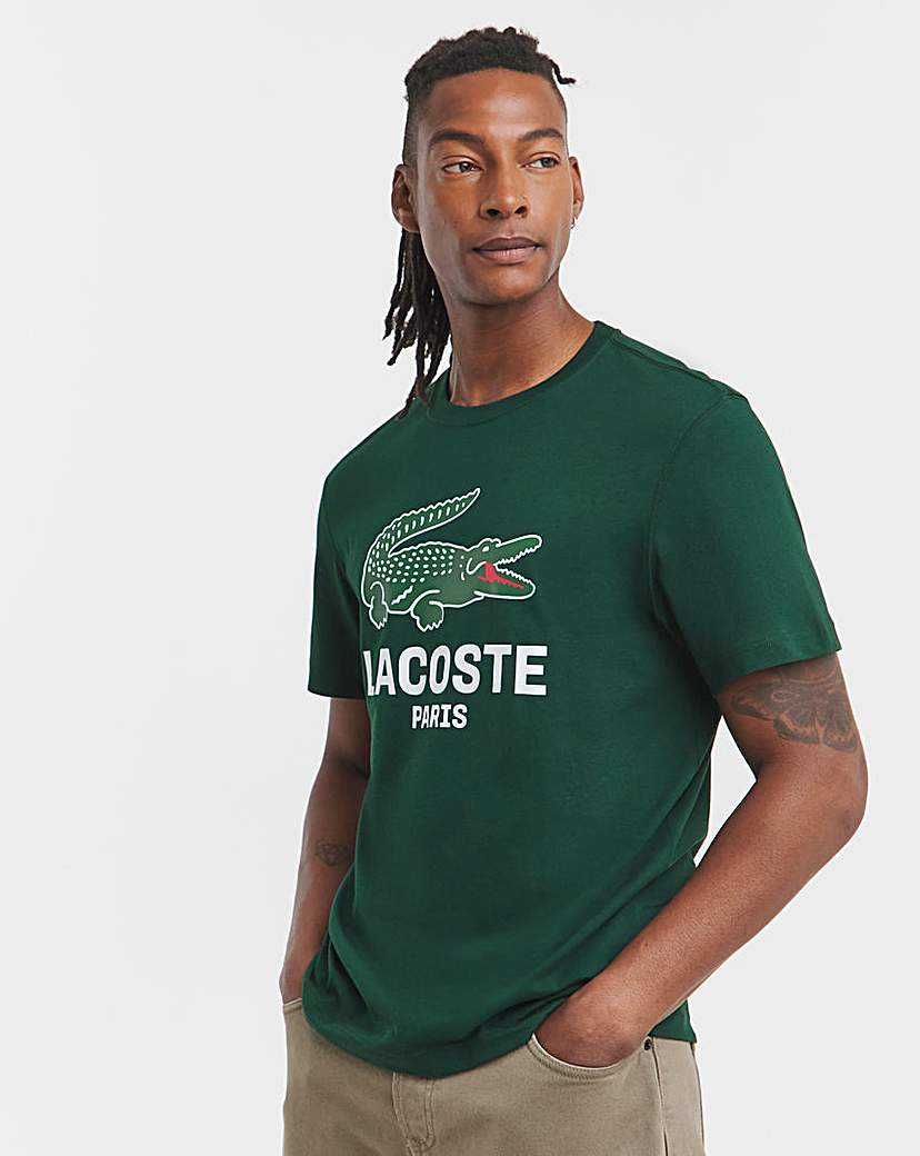 New In - Lacoste Large Croc Logo T-Shirt