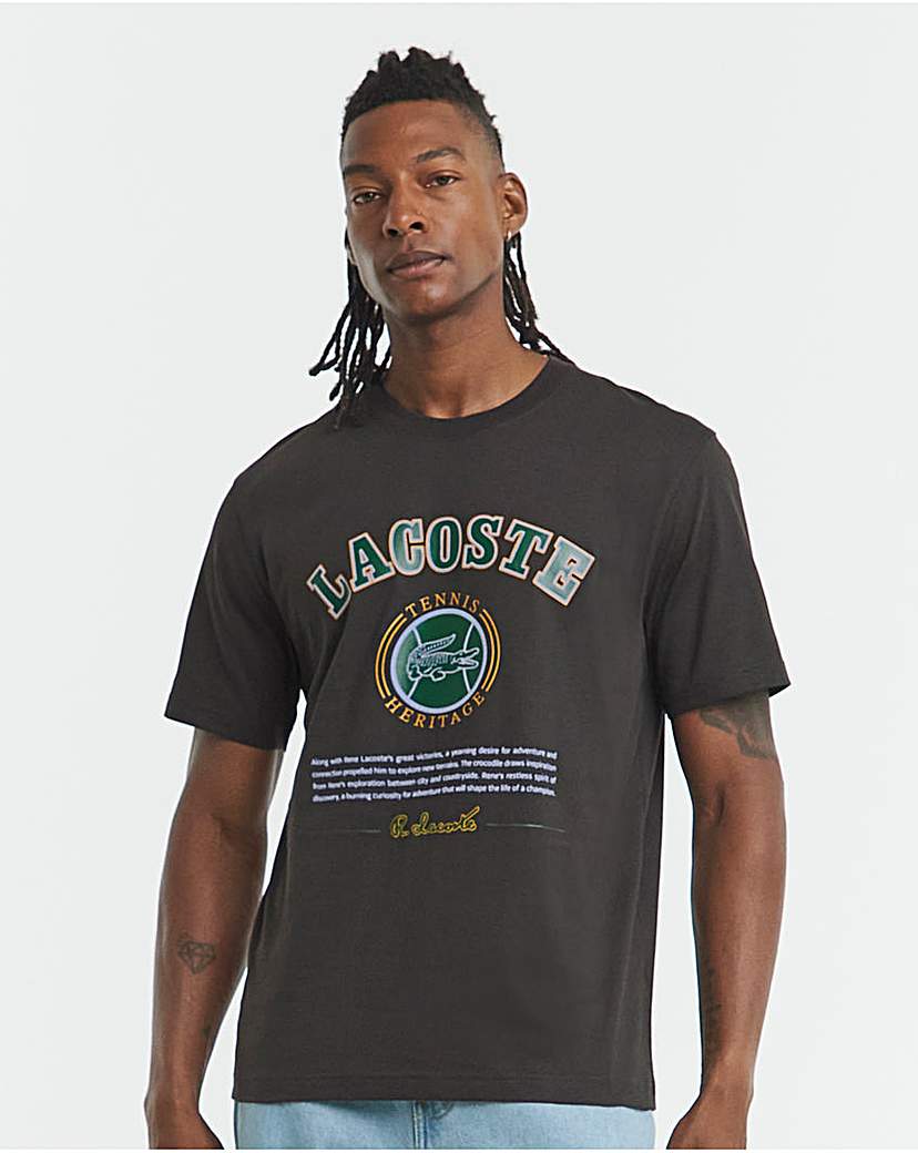 New In - Lacoste Short Sleeve Graphic T-Shirt