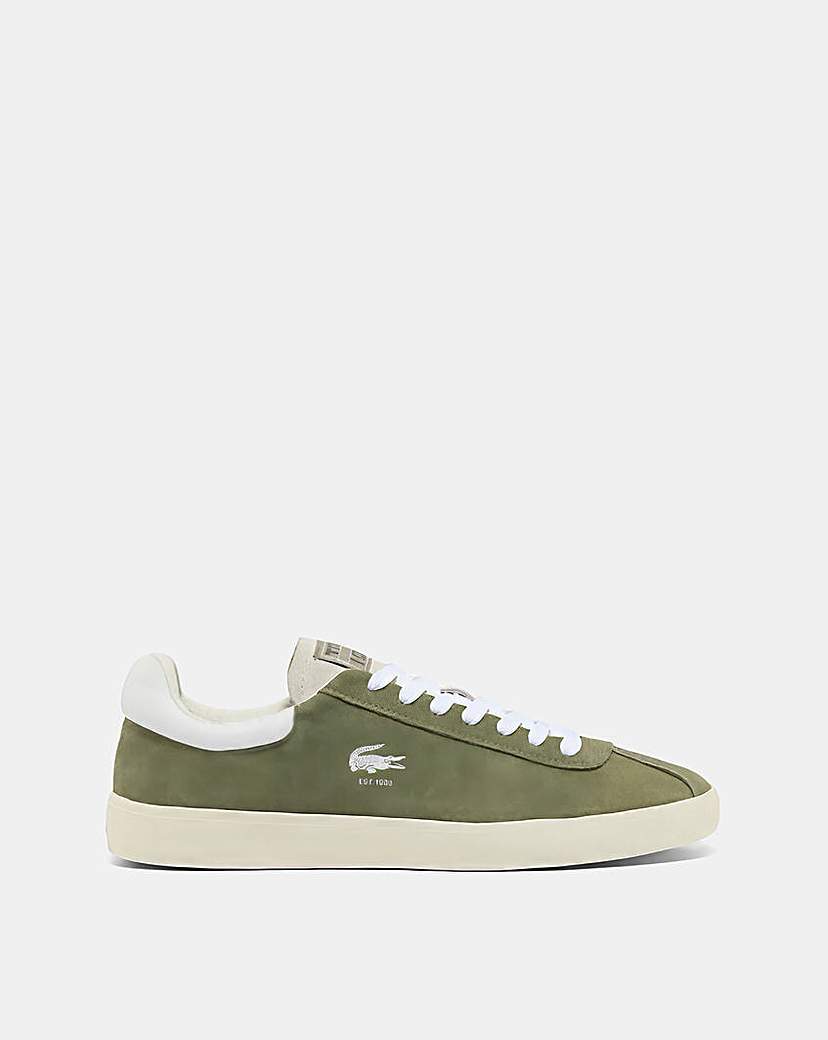 New In - Lacoste Baseshot Trainers - Olive