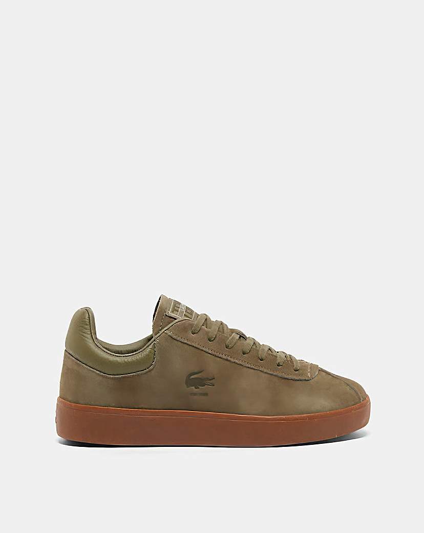 New In - Lacoste Baseshot Suede Trainers - Khaki