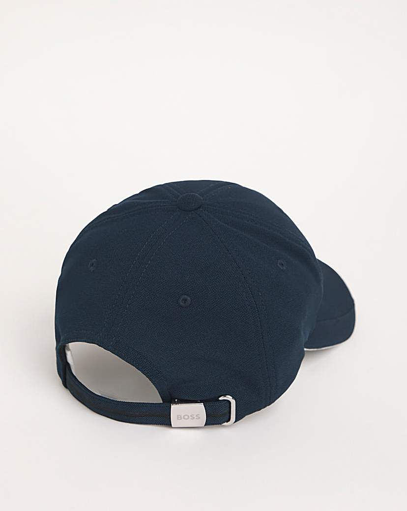 BOSS Large Embroided Logo Blue Cap