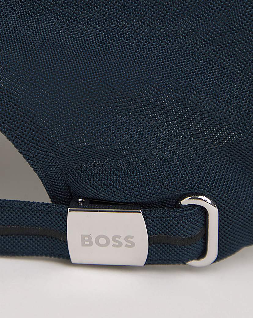 BOSS Large Embroided Logo Blue Cap