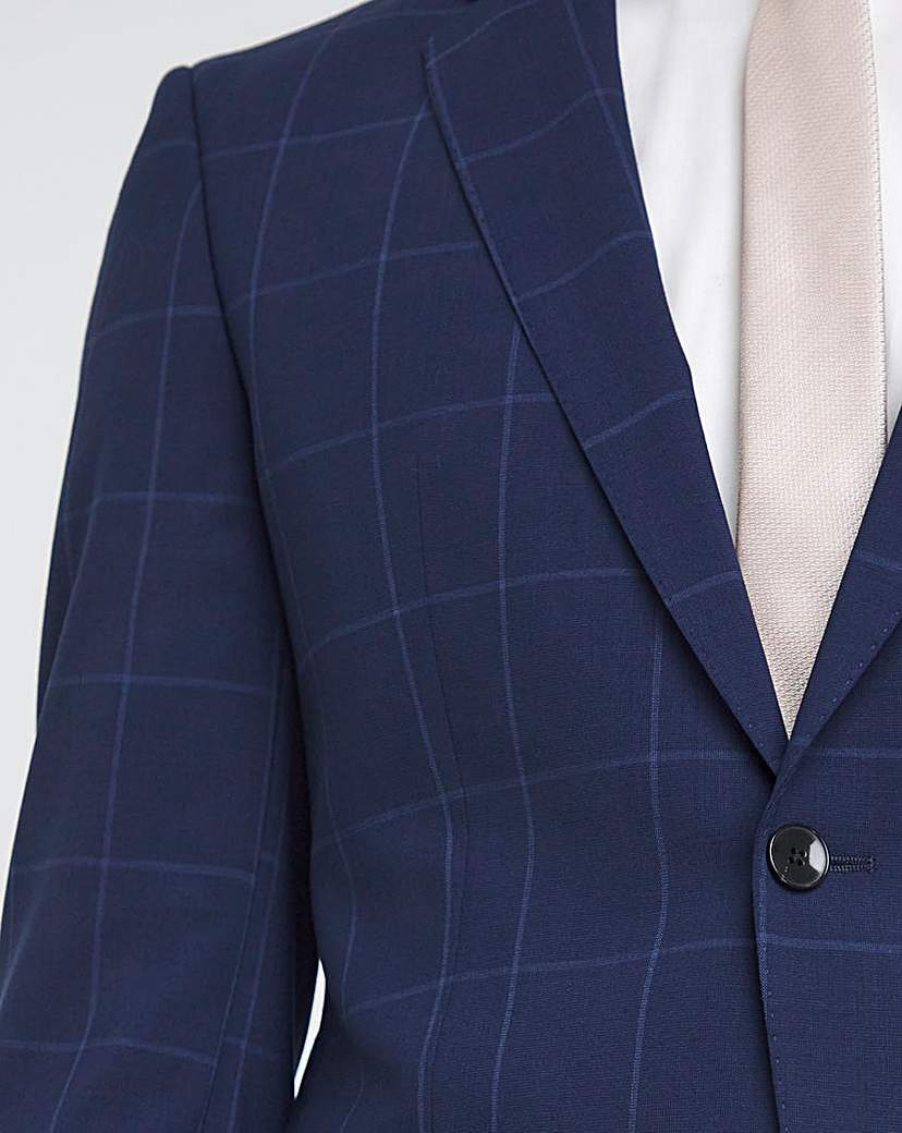 BOSS Slim Fit Check Suit Jacket