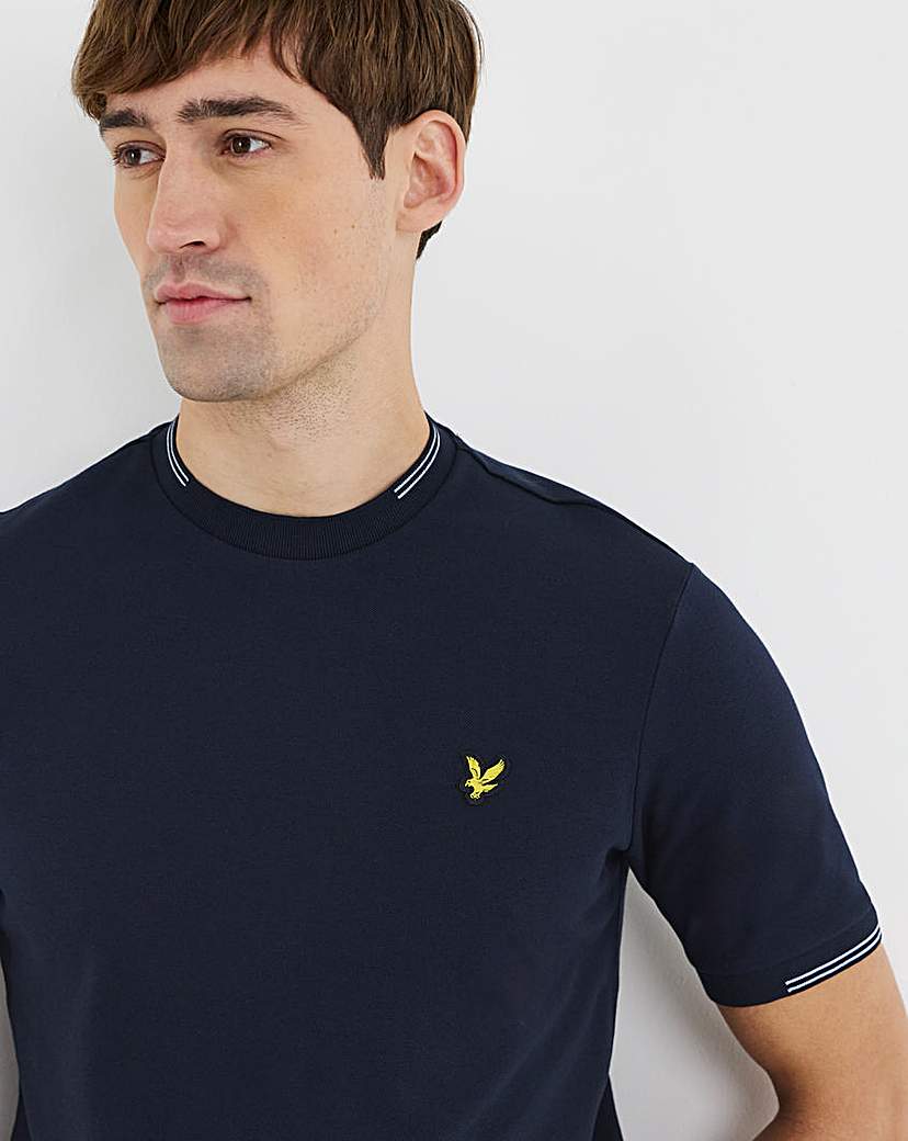 Lyle & Scott Dark Navy Fine Tipped T-Shirt - 2XL
