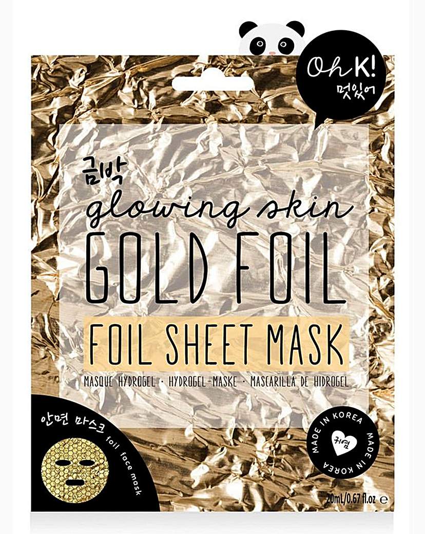 oh k! gold foil sheet mask