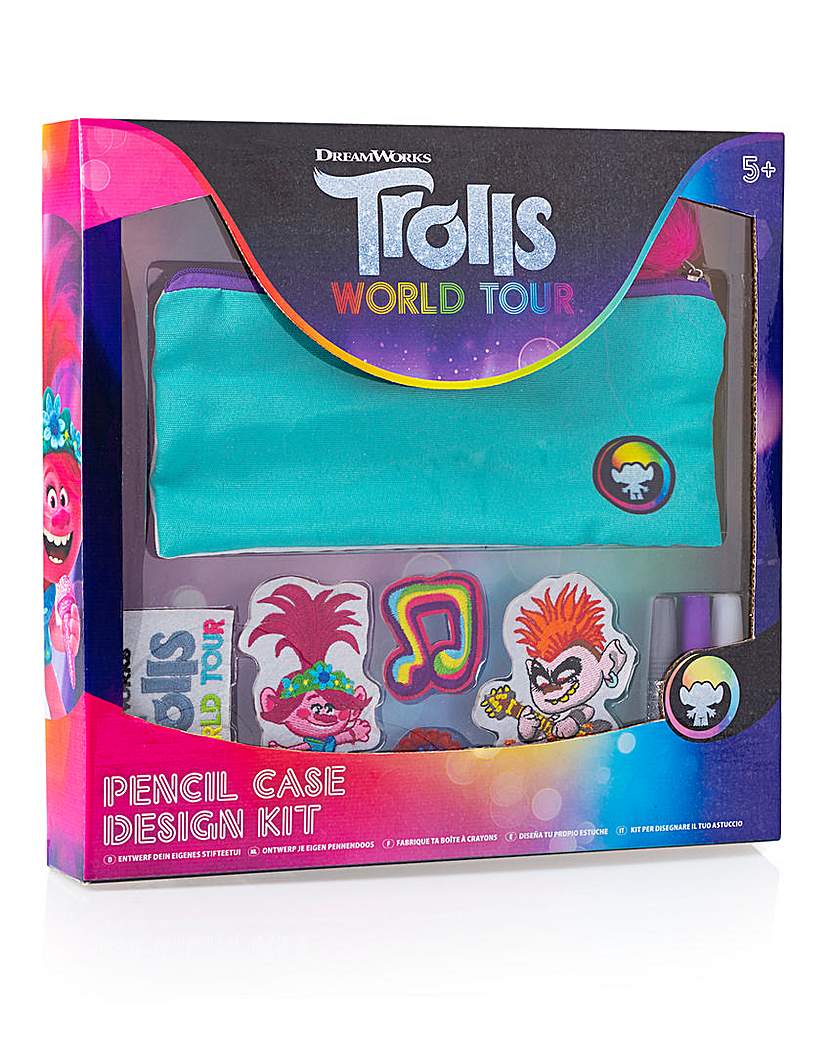 Image of Trolls World Tour Pencil Case Design Kit