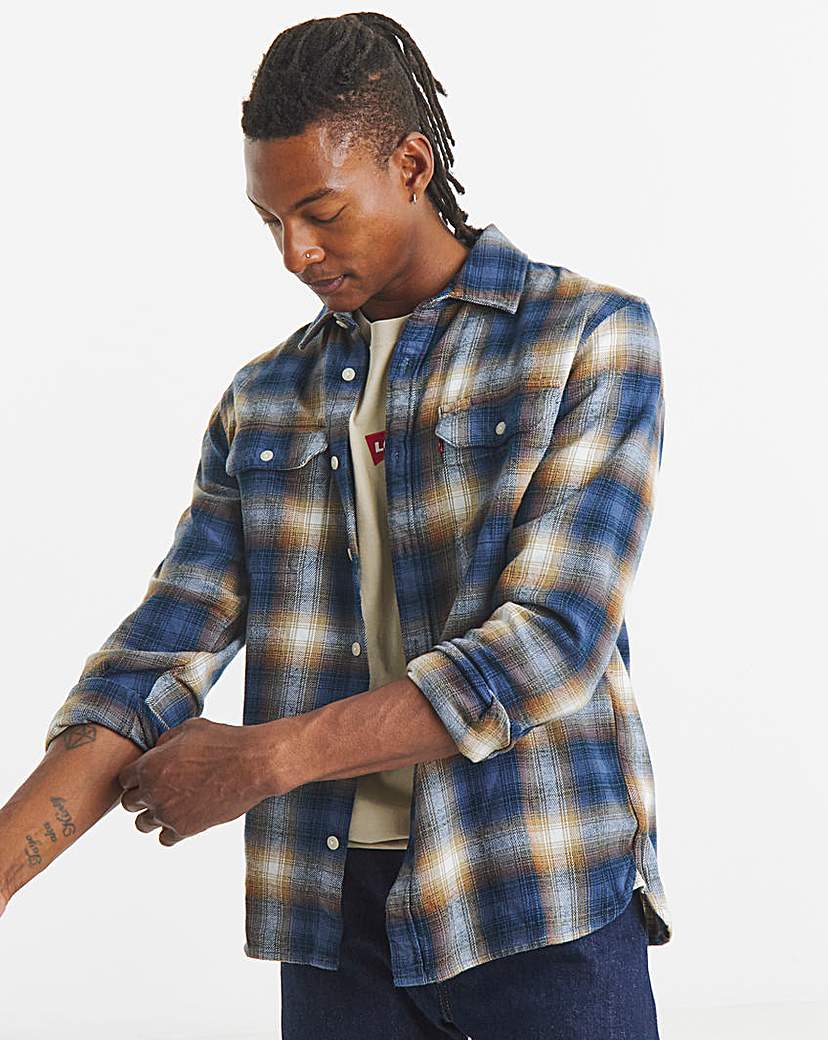 New In - Levi's Jackson Worker Shirt - Blue Plaid