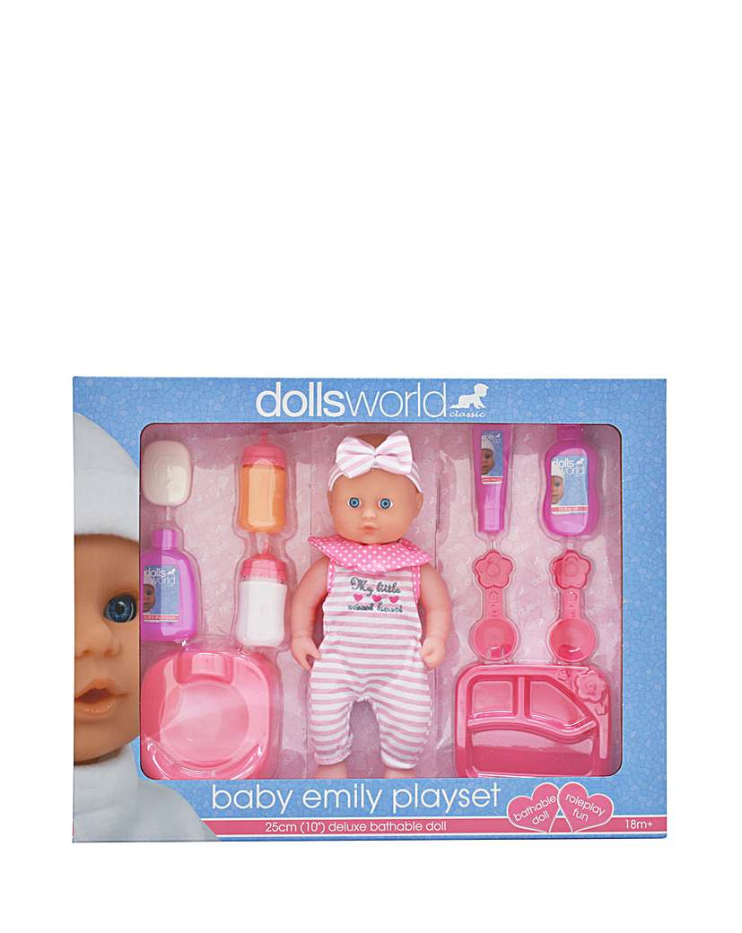 Dolls World Baby Emily Doll and Playset