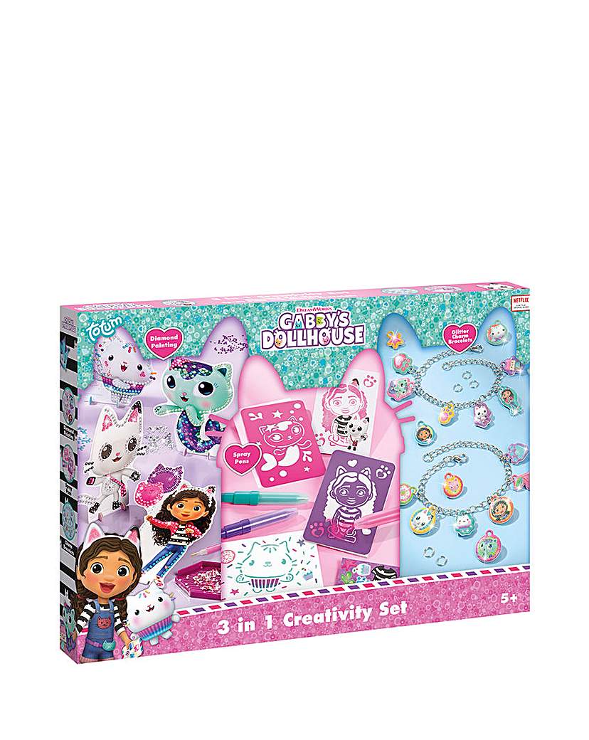 Gabby's Dollhouse 3 in 1 Creativity Set