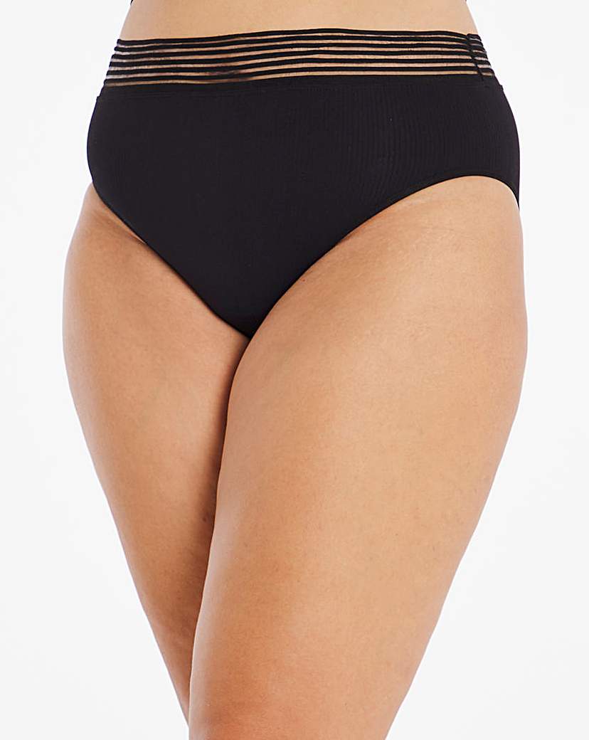 Simply Be Knitted High Leg Midi Brief