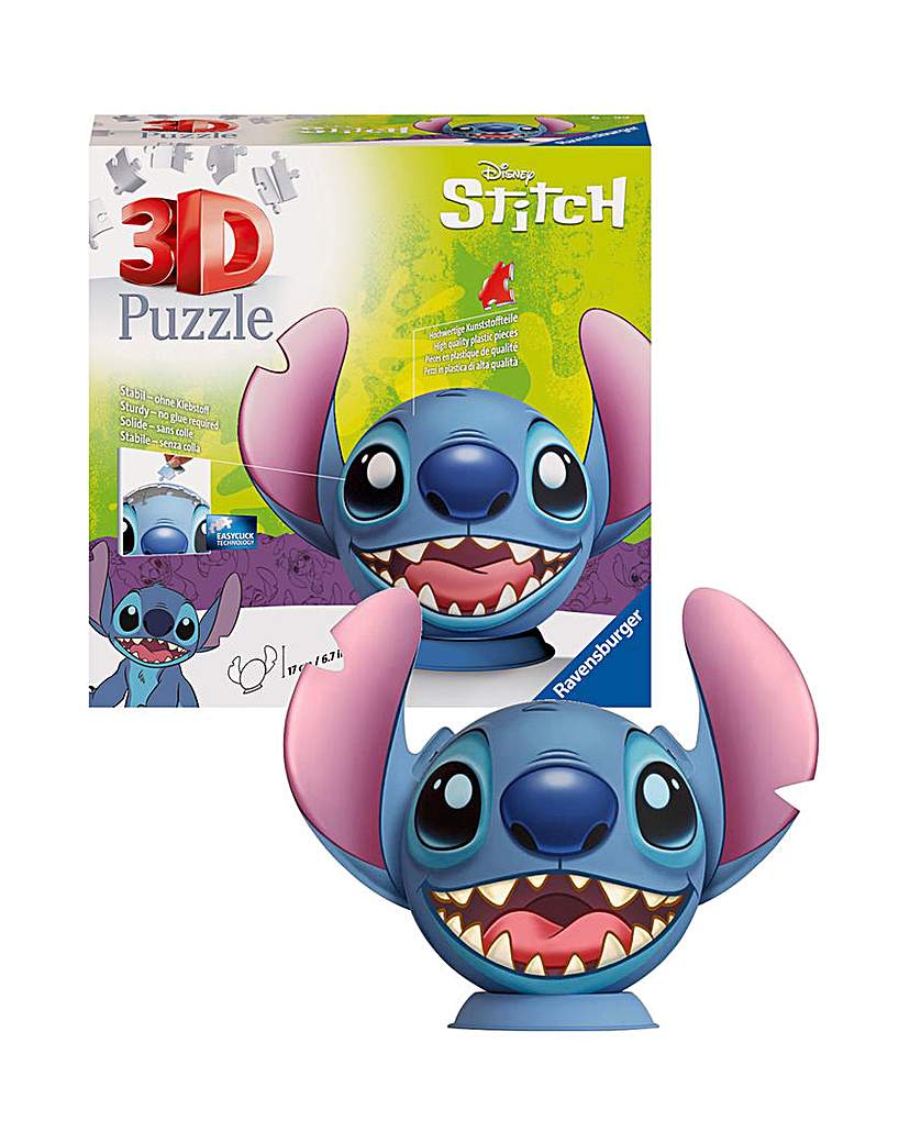 Stitch with Ears 3D Puzzle Ball, 72pc