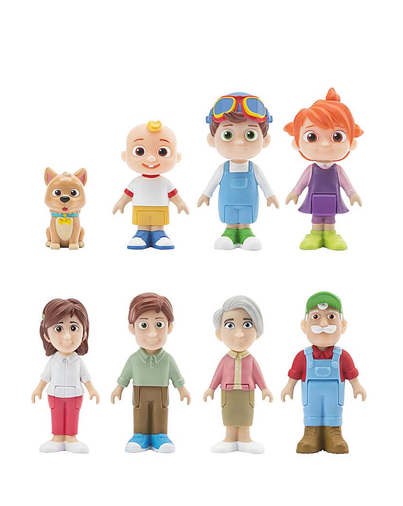 Image of Cocomelon 8 Figure Pack Family