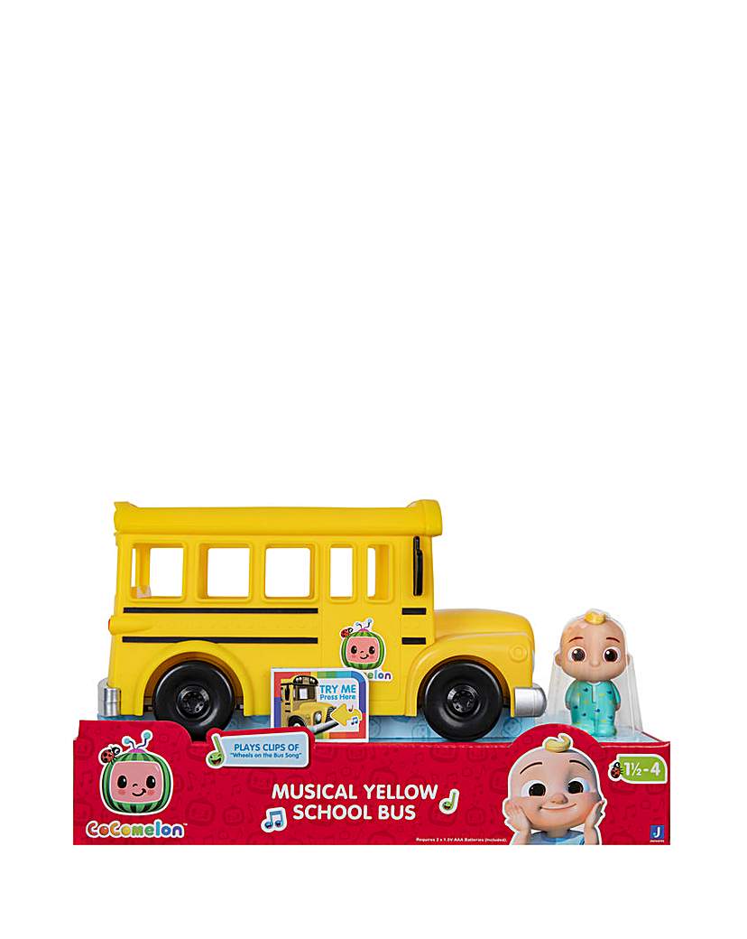 Image of Cocomelon Feature Yellow School Bus