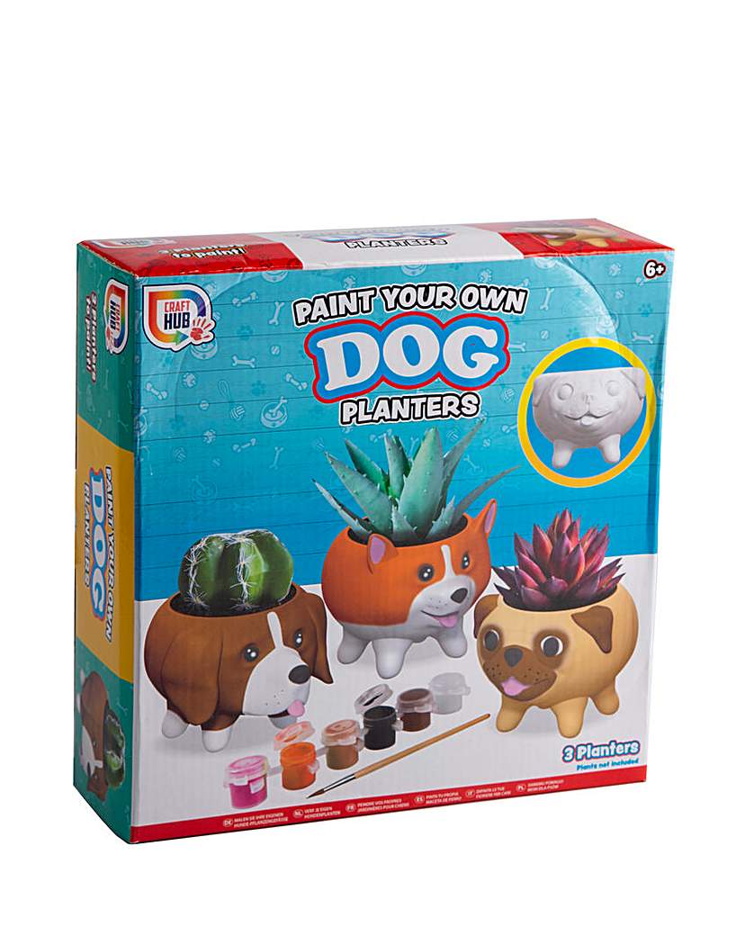 Image of Paint your own Dog Planters