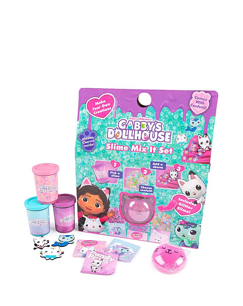 Image of Gabbys Dollhouse Slime Mix It Set