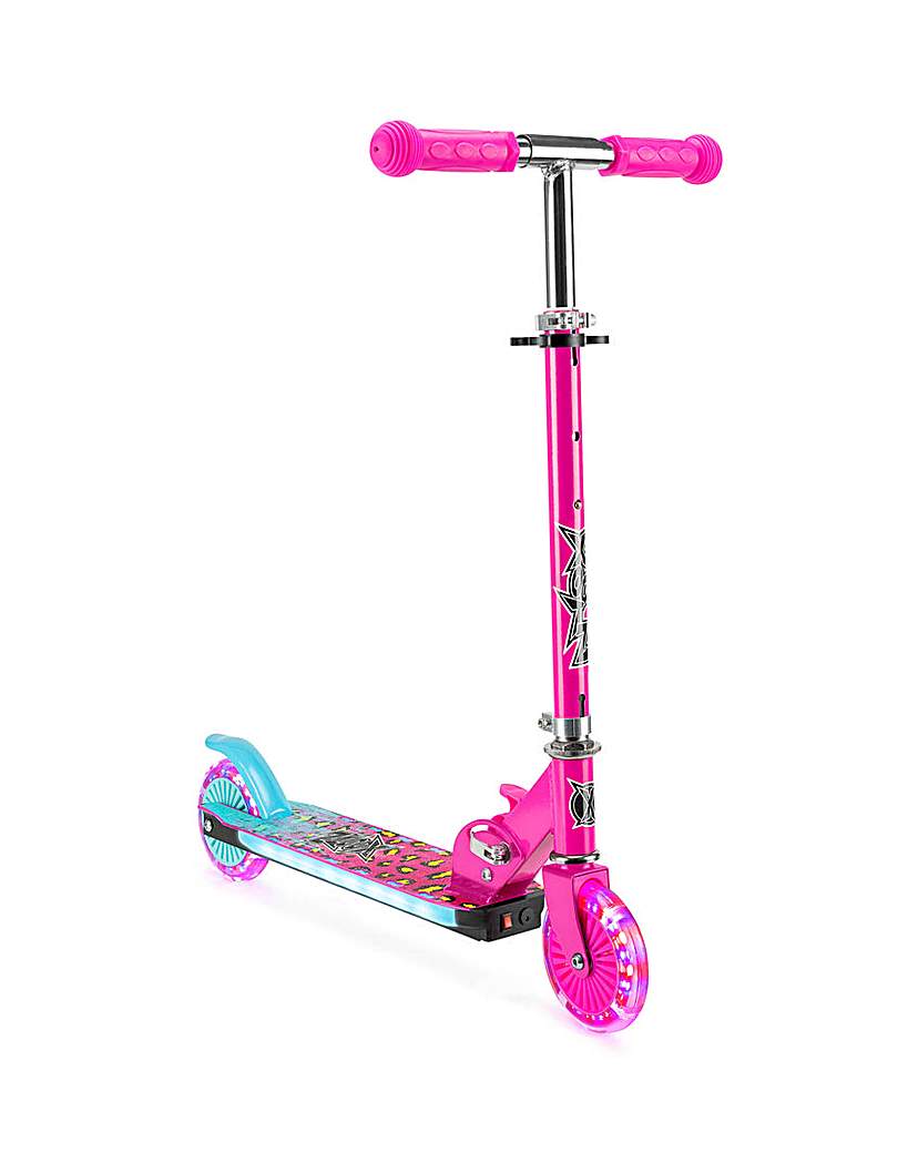 XOOTZ Wild Rider LED Scooter Pink