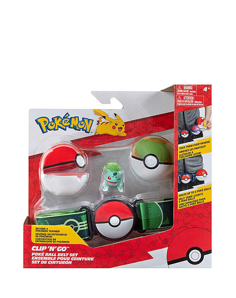 Image of Pokemon Poke Ball Belt Set Bulbasaur