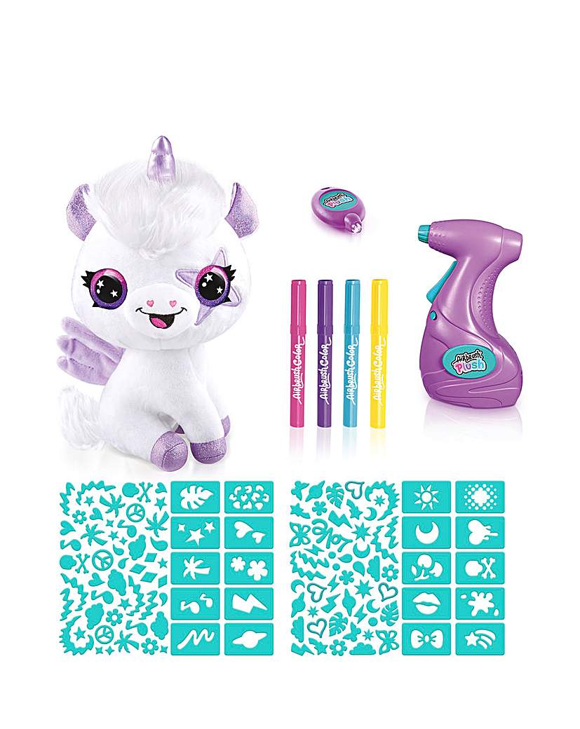 Image of Airbrush Plush Glow in the Dark Unicorn