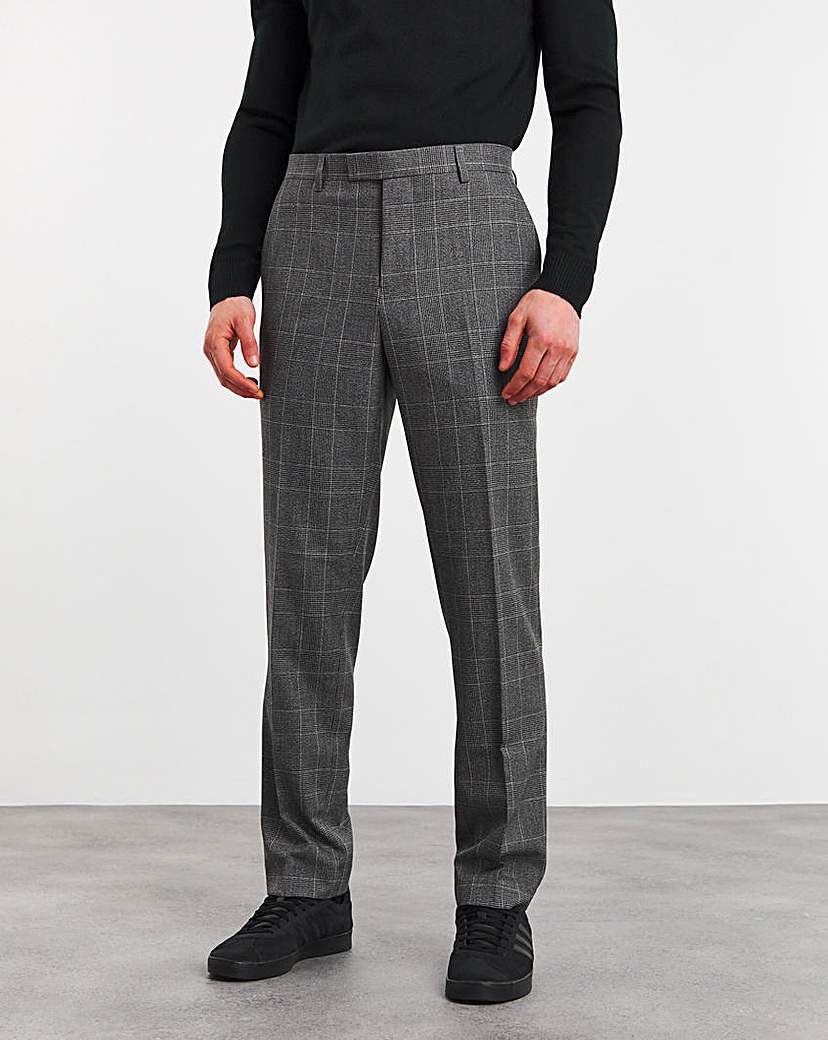 Regular Fit Prince of Wales Trouser