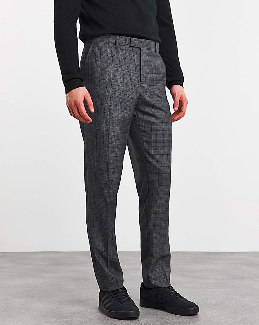 Regular Fit Check Suit Trouser
