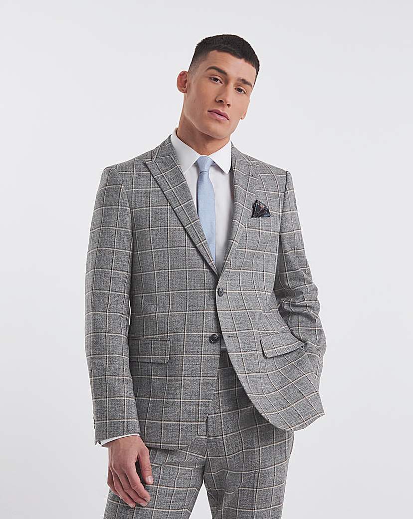 Sam Grey Check Suit Jacket