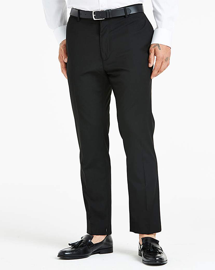 Image of Black Slim Fit Stretch Trousers