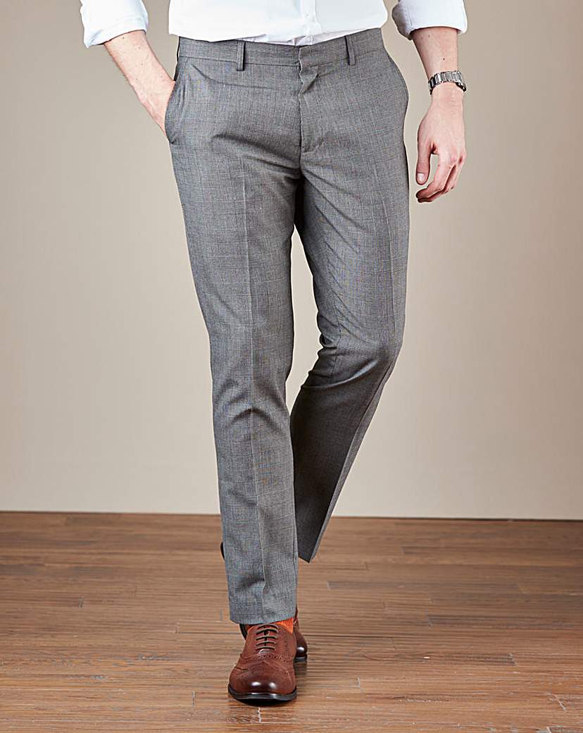 Image of W&B London Reg Fit Check Trousers