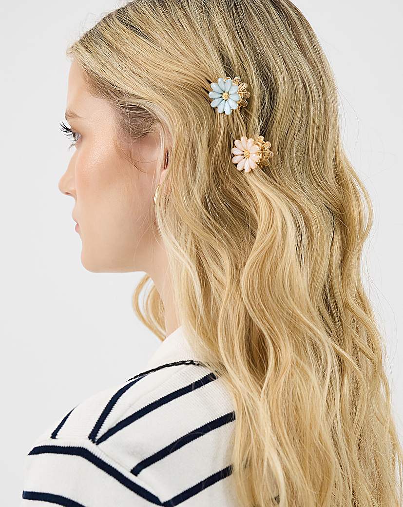 Accessorize Mini Gemstone Claw Clips Gold Accessorize …