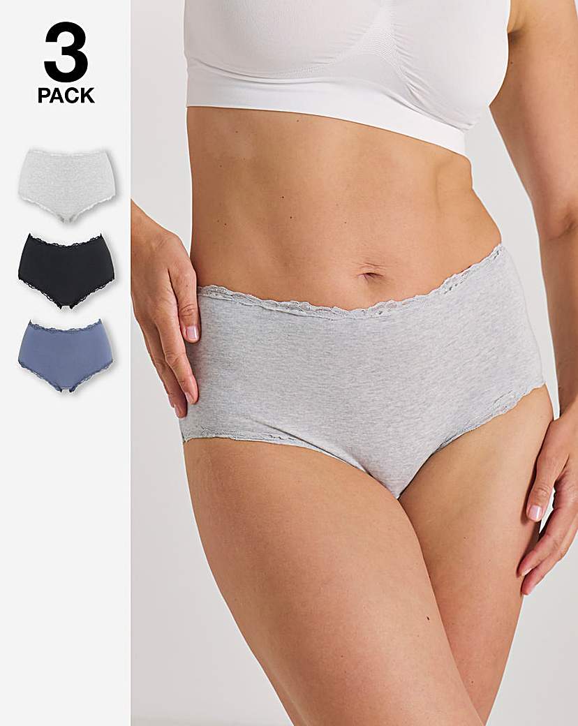 Pretty Secrets 3 Pack Lace Briefs