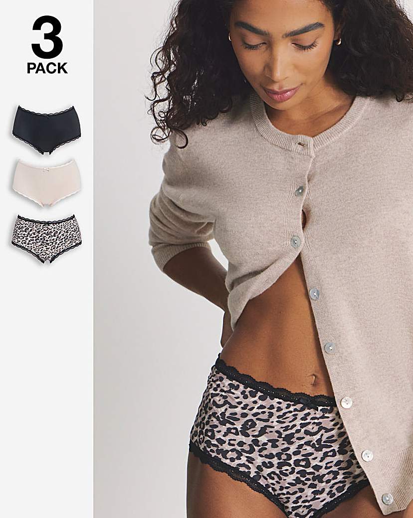 Pretty Secrets 3 Pack Short Briefs