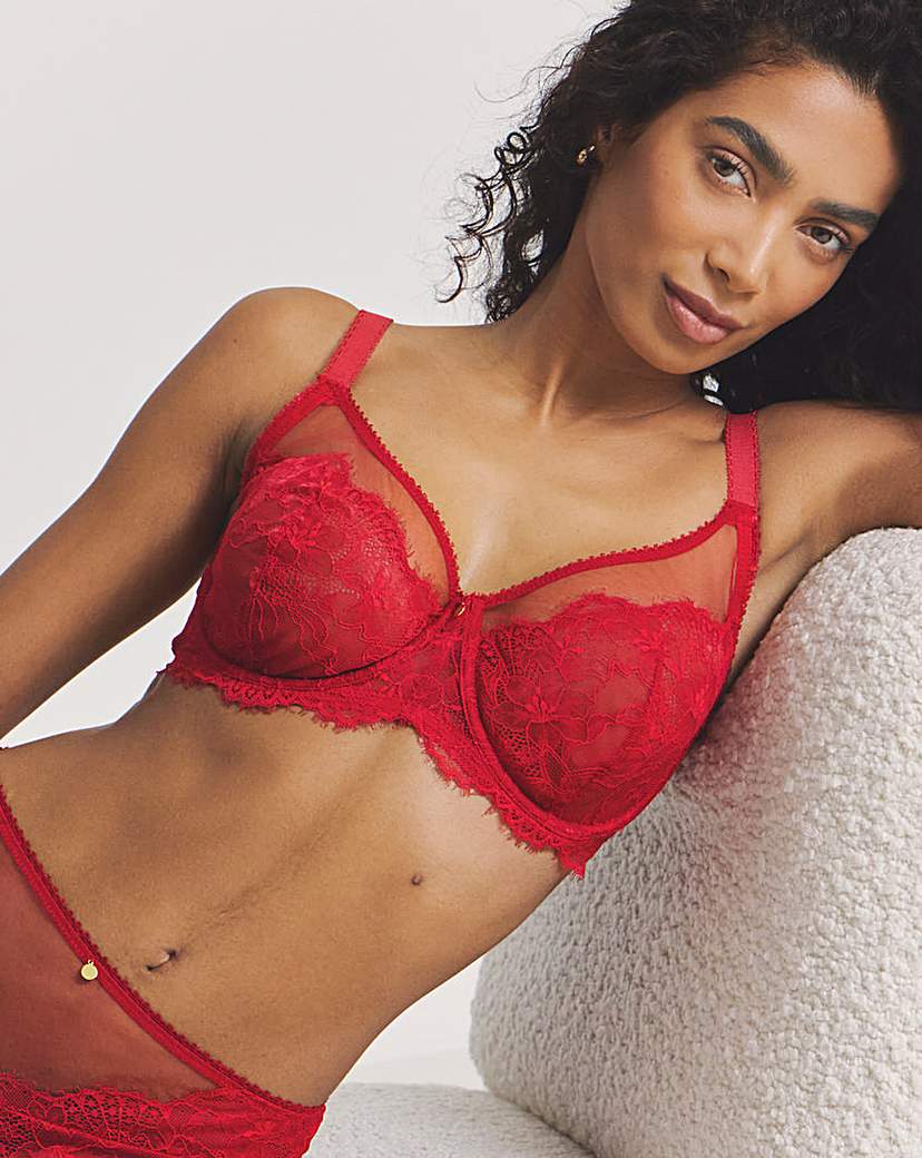 Pretty Secrets Eyelash Lace Balcony Bra