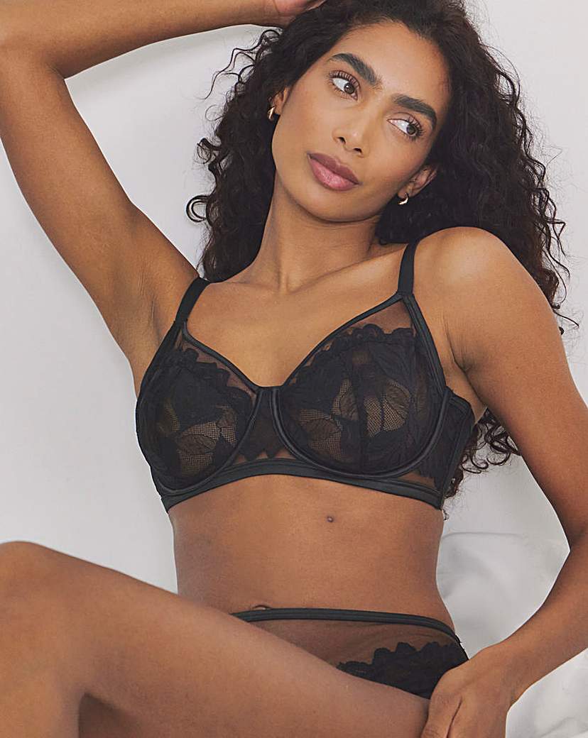 Pretty Secrets Leaf Lace Wired Bra