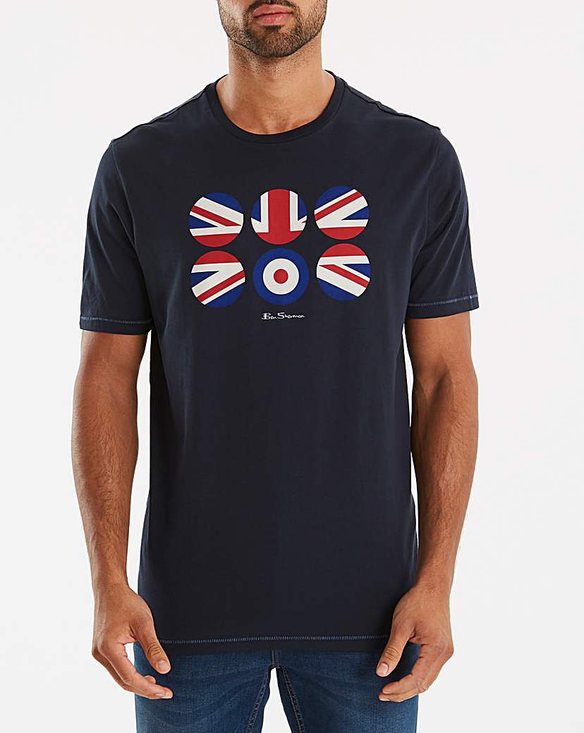 Image of Ben Sherman Flag Circles T-Shirt R