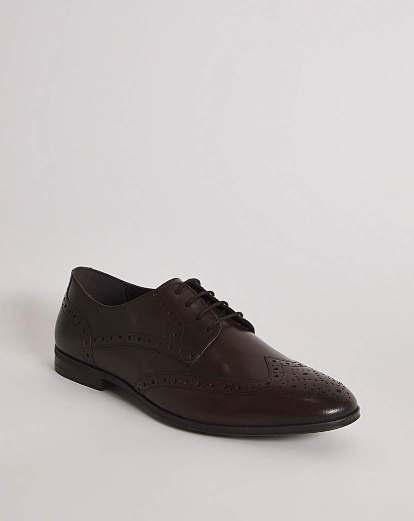 Formal Leather Brogue Wide