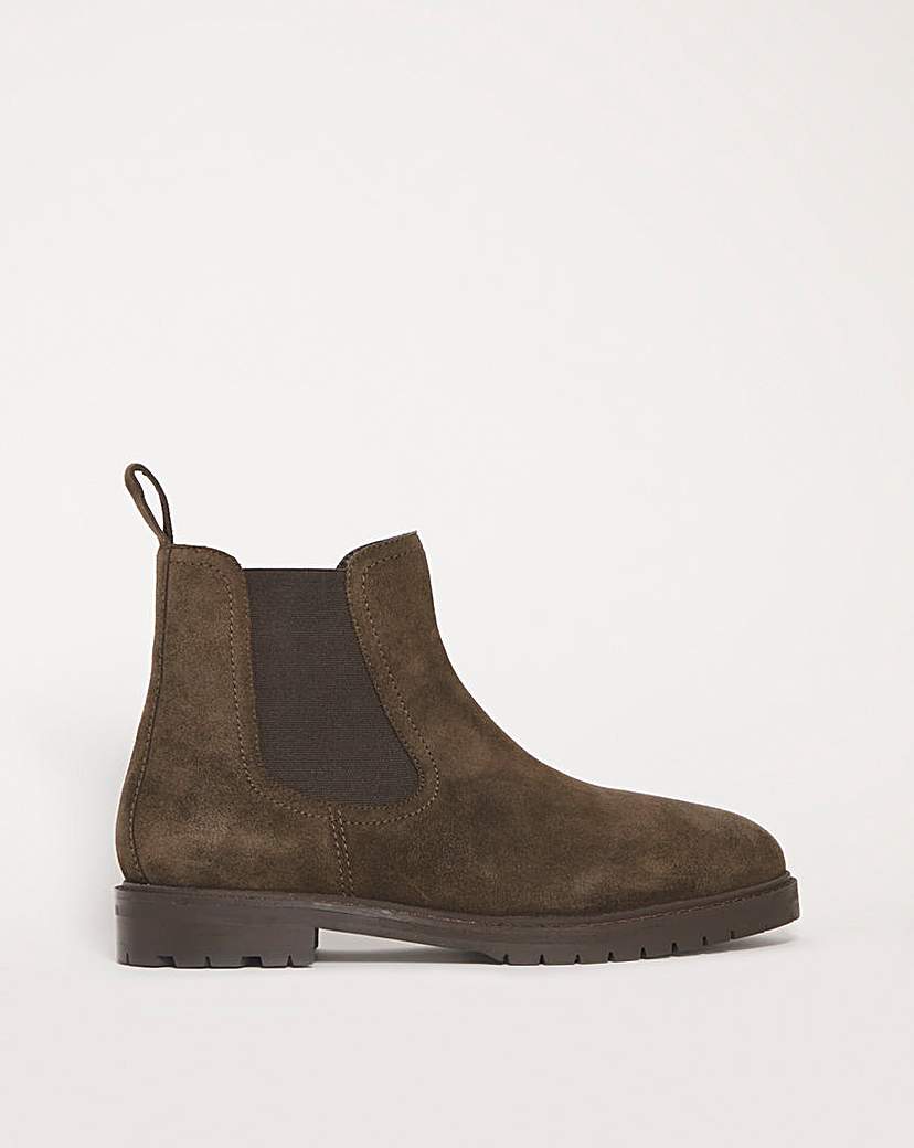 Suede Chelsea Boot Wide Fit