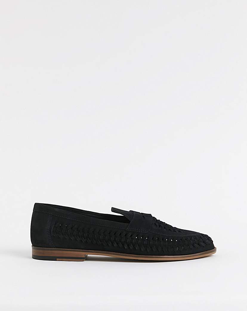 Suede Interweave Penny Loafer WF